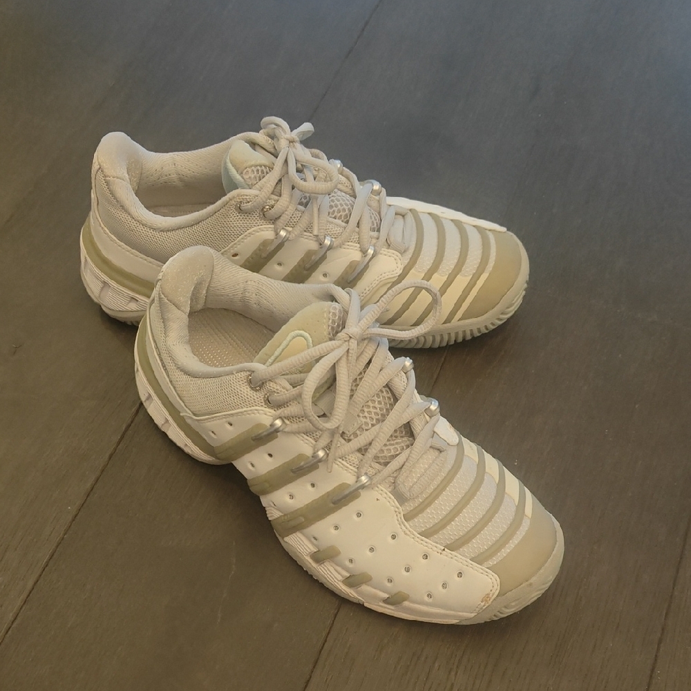 adidas Women's Tennis Sneakers in Gray and Cream